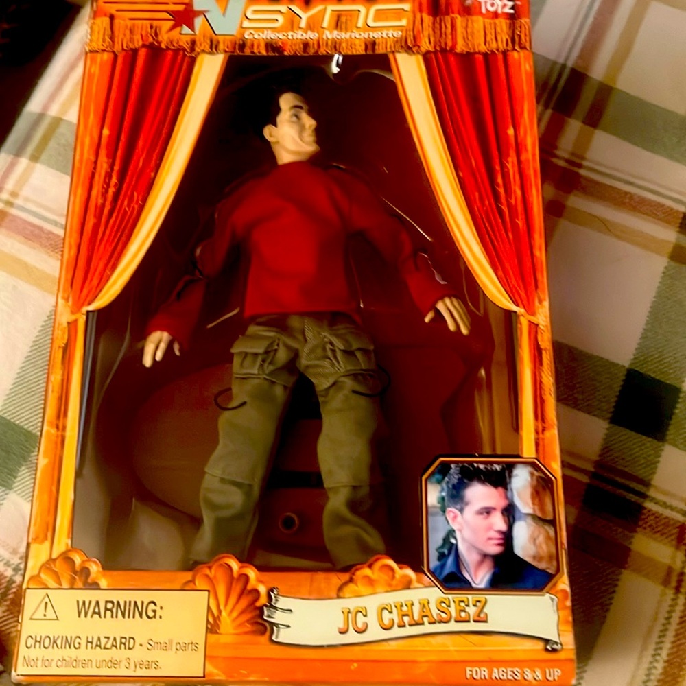 2000 NSYNC Living Toyz JC Chasez , Joey Fatone & JC Collectible dolls